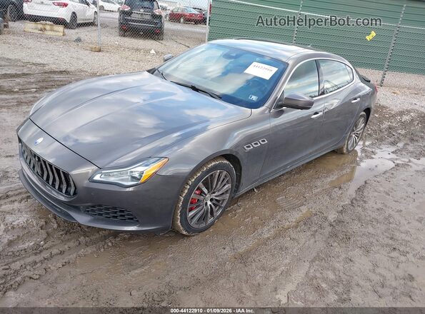 ZAM56YRA2J1295009 2018 MASERATI QUATTROPOR Серый Передняя левая четверть