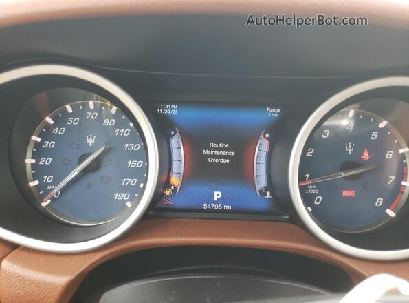 ZAM57RSA1H1240915 2017 MASERATI GHIBLI Black Widok zestawu wskaźników