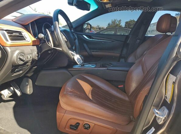 ZAM57RTA2G1167874 2016 MASERATI GHIBLI Серый Вид салона спереди