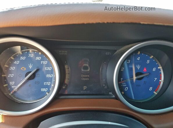 ZAM57RTA2G1167874 2016 MASERATI GHIBLI Серый Вид щитка приборов