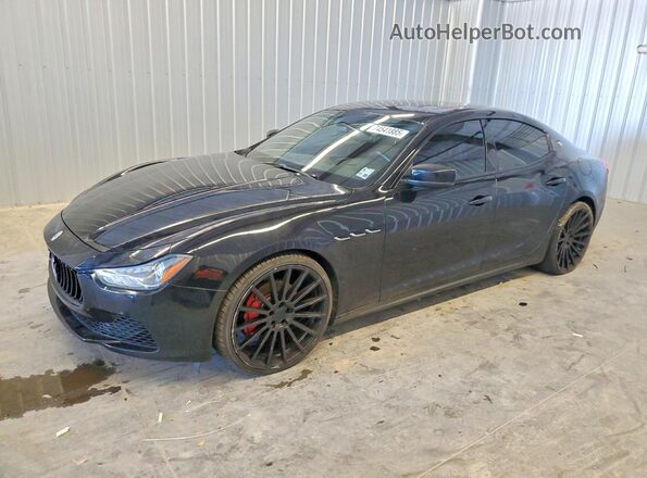 ZAM57XSA0G1167104 2016 MASERATI GHIBLI Black წინა მარცხენა ხედი სამი მეოთხედიდან