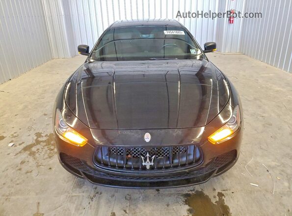 ZAM57XSA0G1167104 2016 MASERATI GHIBLI Black წინა ხედი