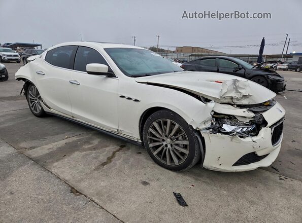 ZAM57XSA1G1179441 2016 MASERATI GHIBLI Белый Передняя правая четверть