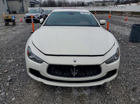 ZAM57XSA6G1187177 2016 MASERATI GHIBLI White Front view