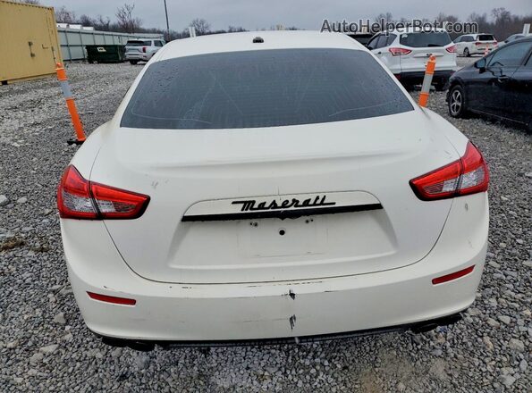 ZAM57XSA6G1187177 2016 MASERATI GHIBLI White Rear view