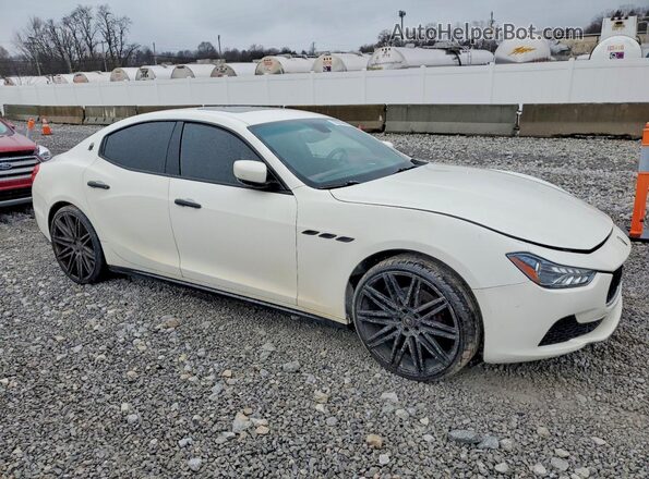 ZAM57XSA6G1187177 2016 MASERATI GHIBLI White Front right