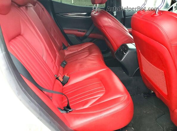 ZAM57XSA6G1187177 2016 MASERATI GHIBLI White Rear seats view