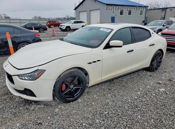 ZAM57XSA6G1187177 2016 MASERATI GHIBLI White Front left