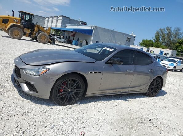 ZAM57XSA7N1391077 2022 MASERATI GHIBLI Gray Vista tres cuartos delantera izquierda