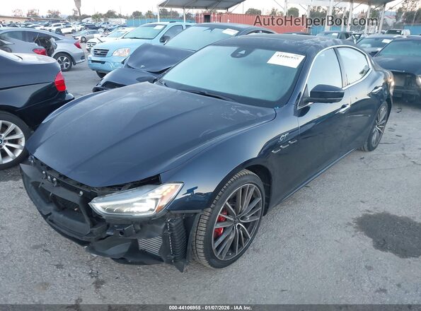 ZAM57XSA8N1388933 2022 MASERATI GHIBLI Dark Blue Передняя левая четверть