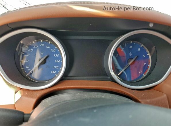 ZAM57YSA6L1352631 2020 MASERATI GHIBLI Синий Вид щитка приборов