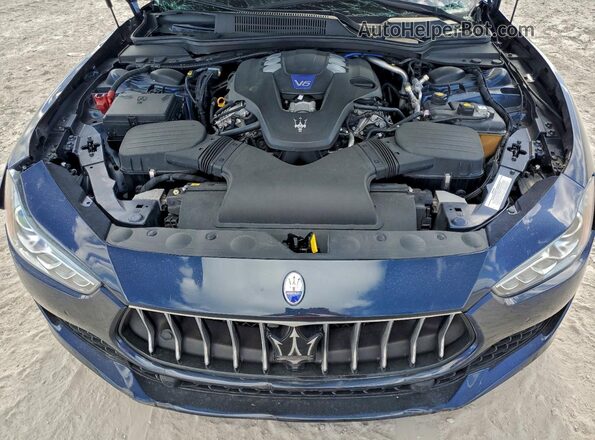 ZAM57YSA6L1352631 2020 MASERATI GHIBLI Синий Вид задней части салона