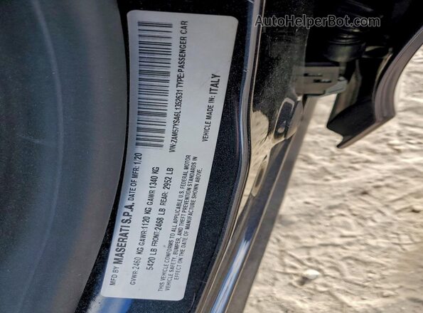 ZAM57YSA6L1352631 2020 MASERATI GHIBLI Синий Вид наклейки с VIN-кодом