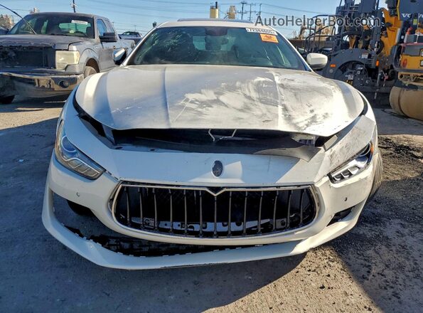 ZAM57YSA8J1300480 2018 MASERATI GHIBLI Белый Вид спереди