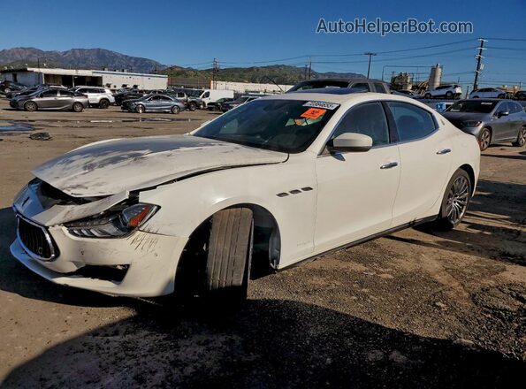 ZAM57YSA8J1300480 2018 MASERATI GHIBLI Белый Передняя левая четверть