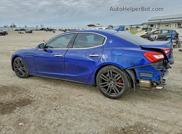 ZAM57YTA1J1267286 2018 MASERATI GHIBLI Синий Задняя левая четверть
