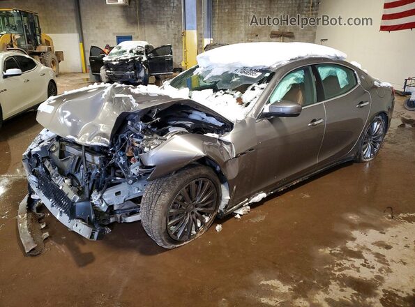 ZAM57YTA8J1281315 2018 MASERATI GHIBLI Серый Передняя левая четверть