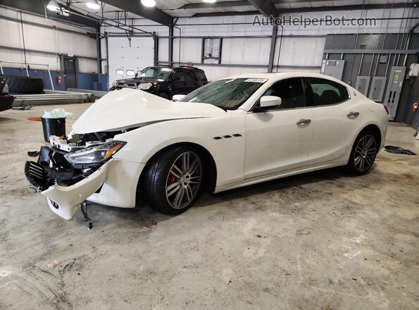 ZAM57YTL8K1319211 2019 MASERATI GHIBLI Белый Передняя левая четверть