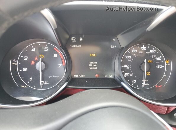 ZARFAMAN5K7598725 2019 ALFA ROMEO GIULIA Black ხელსაწყოთა პანელის ხედი