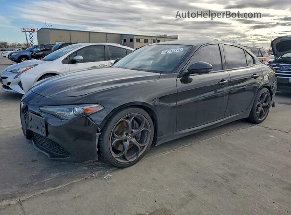 ZARFAMAN5K7601509 2019 ALFA ROMEO GIULIA Черный Передняя левая четверть