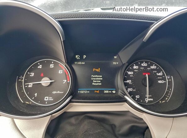 ZARFAMAN5K7601509 2019 ALFA ROMEO GIULIA Черный Вид щитка приборов