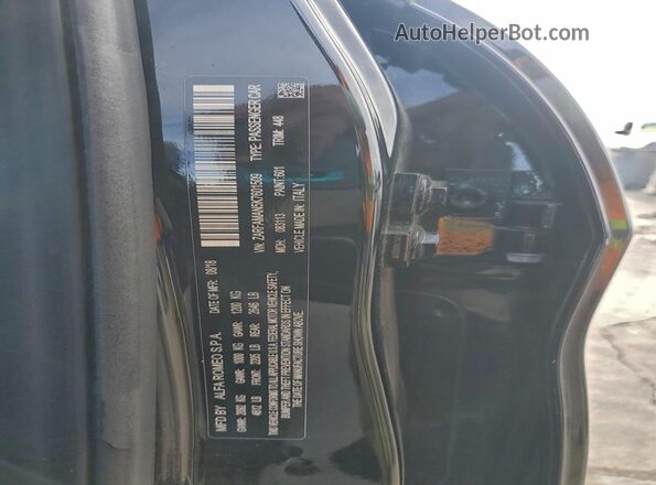 ZARFAMAN5K7601509 2019 ALFA ROMEO GIULIA Черный Вид подкапотного пространства