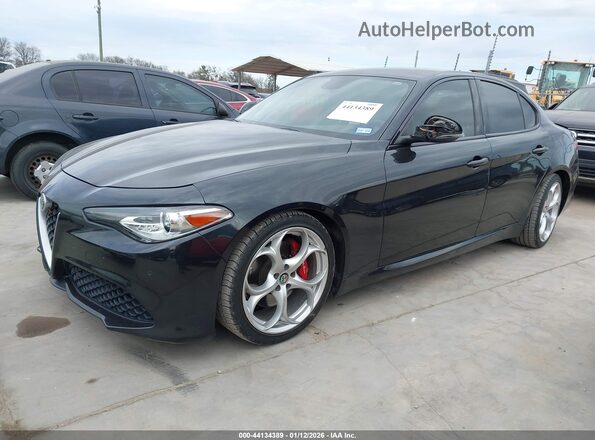 ZARFAMBN8K7604225 2019 ALFA ROMEO GIULIA Черный Передняя левая четверть