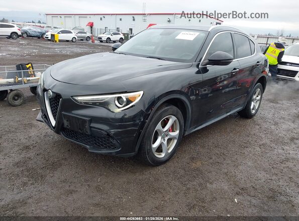 ZASFAKAN1J7B79825 2018 ALFA ROMEO STELVIO Black Front left