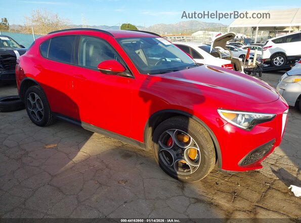 ZASPAKAN7K7C35126 2019 ALFA ROMEO STELVIO Красный Передняя правая четверть