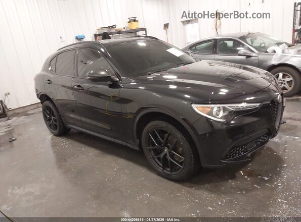 ZASPAKBN0K7C37010 2019 ALFA ROMEO STELVIO Black Передня права чверть