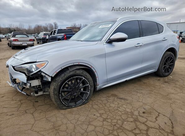 ZASPAKBN0L7C92364 2020 ALFA ROMEO STELVIO Серебряный Передняя левая четверть