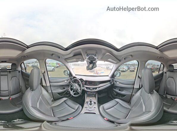 ZASPAKBN0L7C92364 2020 ALFA ROMEO STELVIO Серебряный Панорамный вид салона 360°