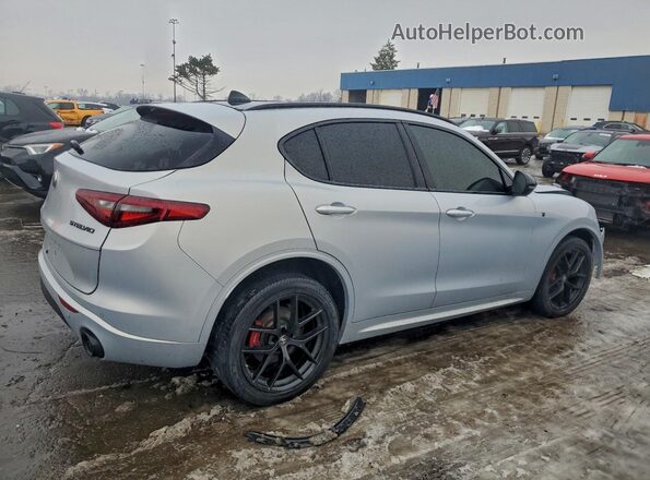ZASPAKBN0L7C96639 2020 ALFA ROMEO STELVIO Серебряный Задняя правая четверть