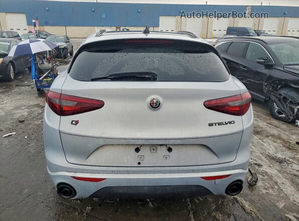ZASPAKBN0L7C96639 2020 ALFA ROMEO STELVIO Серебряный Вид сзади