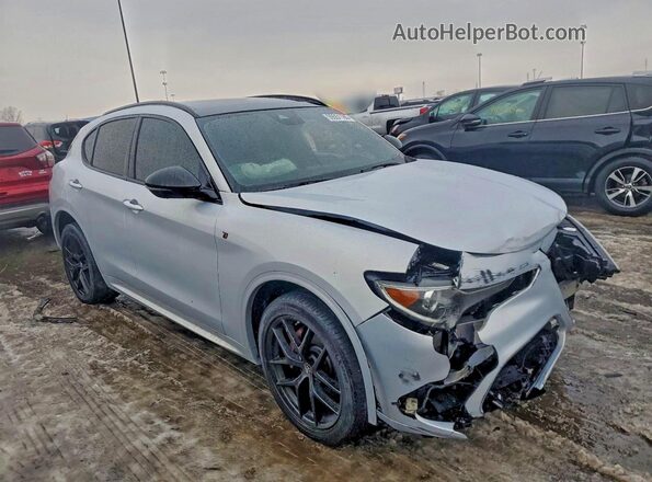ZASPAKBN0L7C96639 2020 ALFA ROMEO STELVIO Серебряный Передняя правая четверть