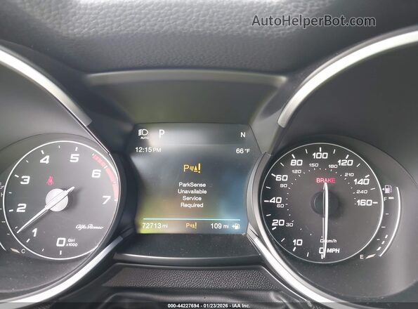 ZASPAKBN1K7C40661 2019 ALFA ROMEO STELVIO Белый Вид задних сидений