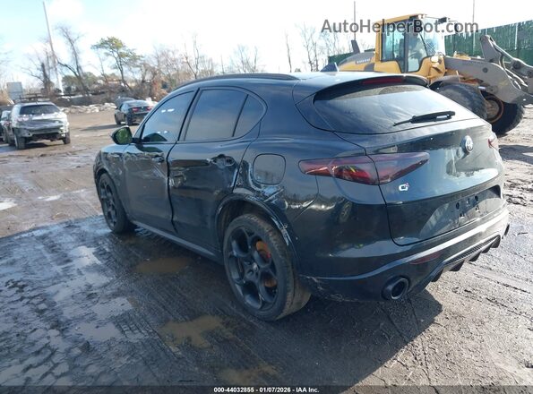 ZASPAKBN2N7D32284 2022 ALFA ROMEO STELVIO Черный Задняя левая четверть