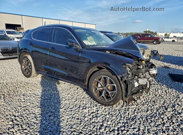 ZASPAKBN3L7C85893 2020 ALFA ROMEO STELVIO Black Przód prawy