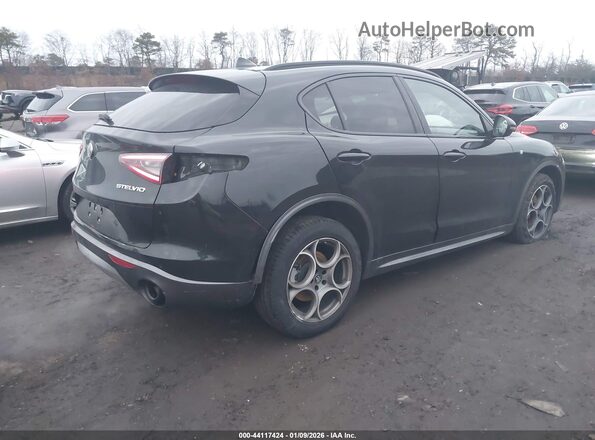 ZASPAKBN3R7D76302 2024 ALFA ROMEO STELVIO Black Задня права чверть
