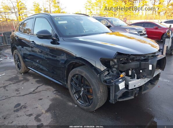 ZASPAKBN5L7C92022 2020 ALFA ROMEO STELVIO Черный Передняя правая четверть