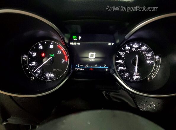 ZASPAKBN6L7C97097 2020 ALFA ROMEO STELVIO White Vista del cuadro de instrumentos