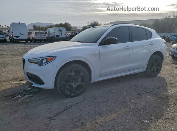 ZASPAKBN6N7D25516 2022 ALFA ROMEO STELVIO Белый Передняя левая четверть