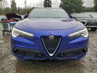 2022 Alfa Romeo Stelvio Ti Синий vin: ZASPAKBN6N7D46138
