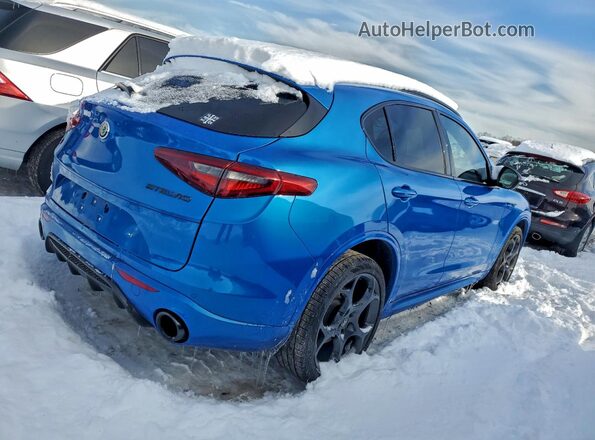 ZASPAKBN6P7D54792 2023 ALFA ROMEO STELVIO Blue Rear right