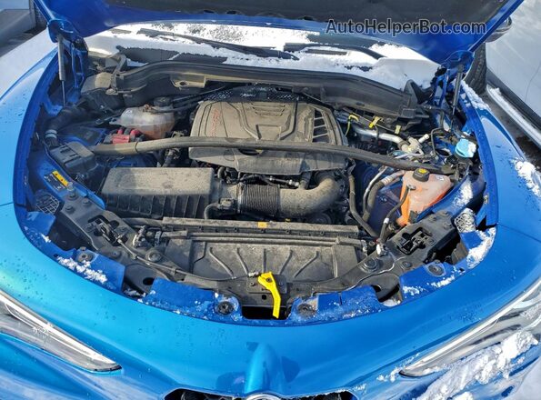 ZASPAKBN6P7D54792 2023 ALFA ROMEO STELVIO Blue Rear interior view