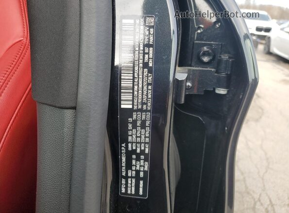 ZASPAKBN7R7D77629 2024 ALFA ROMEO STELVIO Black Widok naklejki z numerem VIN