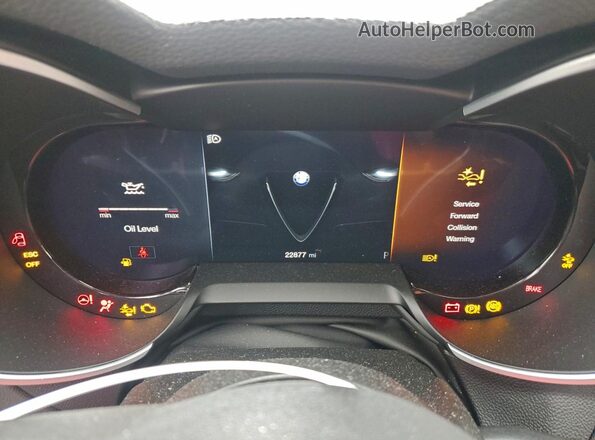 ZASPAKBN7R7D77629 2024 ALFA ROMEO STELVIO Black Widok zestawu wskaźników