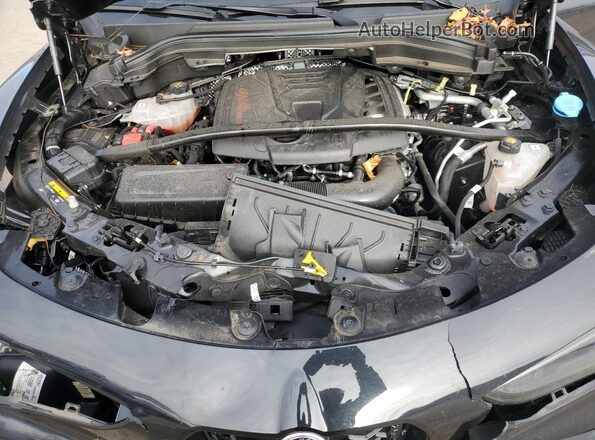 ZASPAKBN7R7D77629 2024 ALFA ROMEO STELVIO Black Widok komory silnika