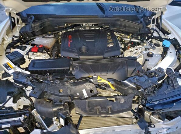 ZASPAKBN7R7D80448 2024 ALFA ROMEO STELVIO White Widok komory silnika