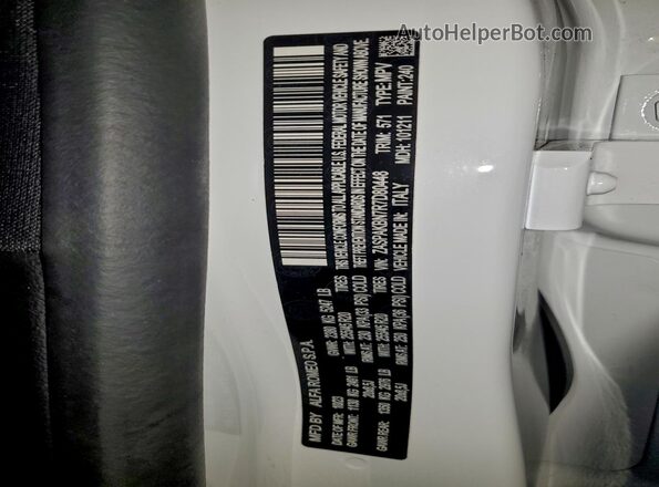 ZASPAKBN7R7D80448 2024 ALFA ROMEO STELVIO White Widok naklejki z numerem VIN